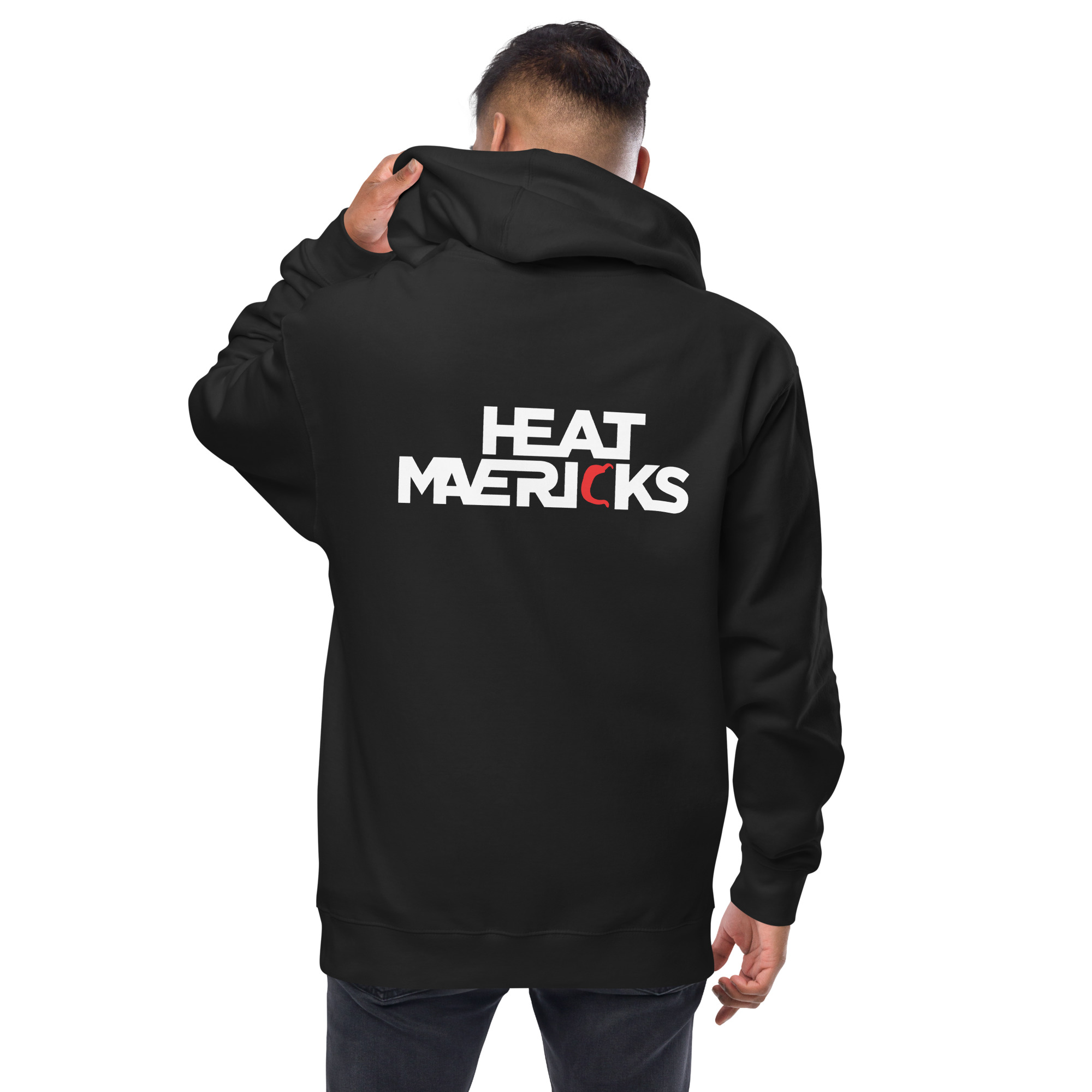 Unisex fleece zip up hoodie - Image 3