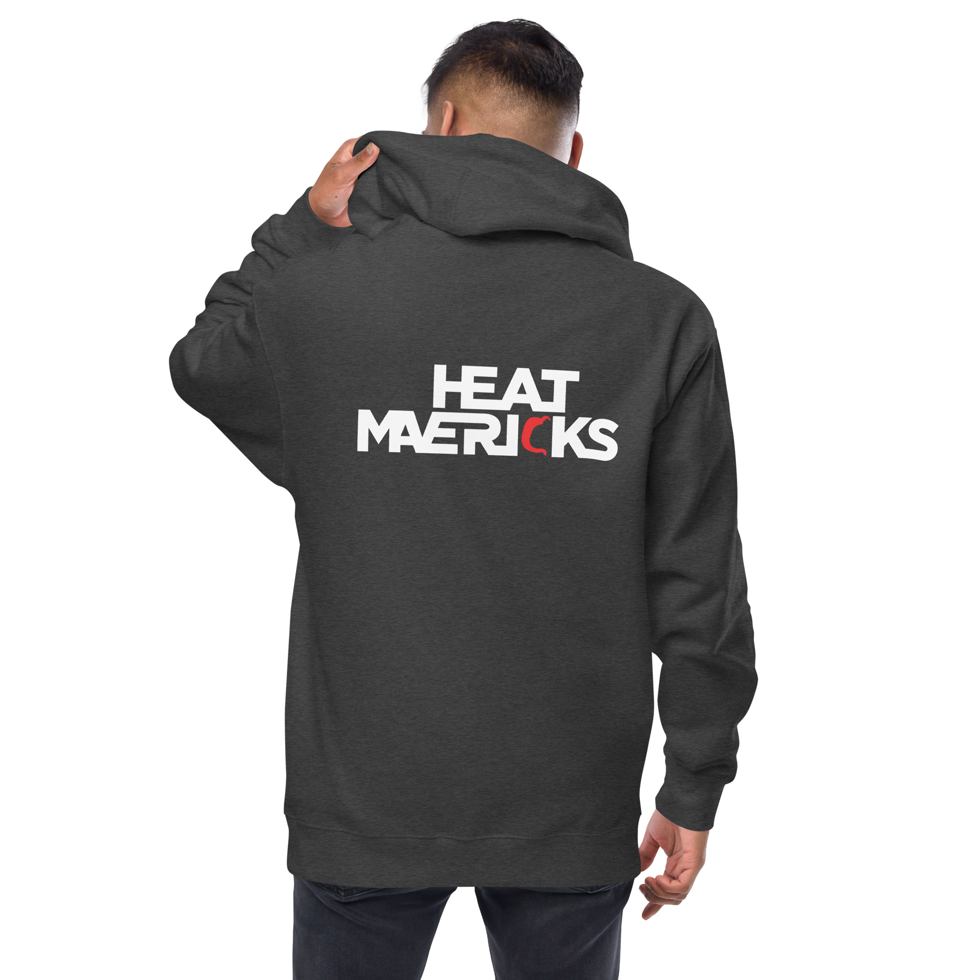 Unisex fleece zip up hoodie - Image 6