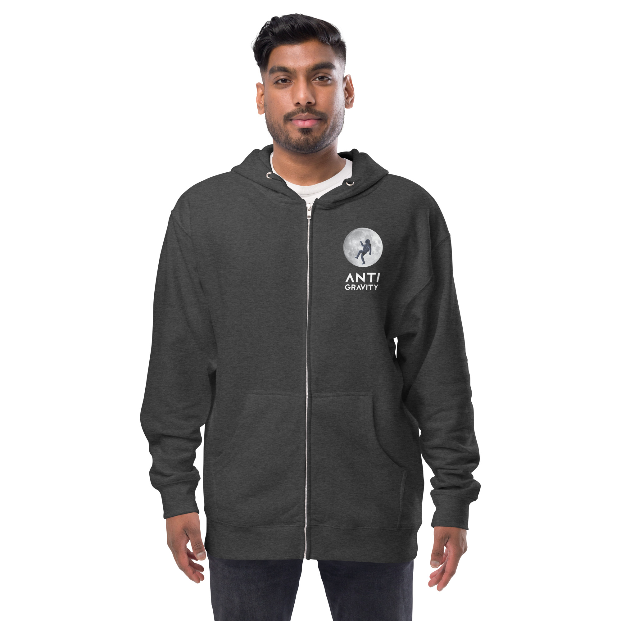 Unisex fleece zip up hoodie - Image 4