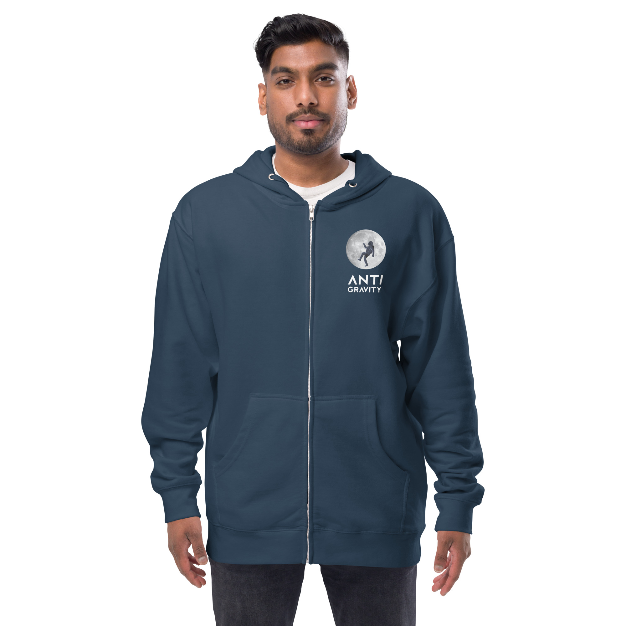 Unisex fleece zip up hoodie - Image 7